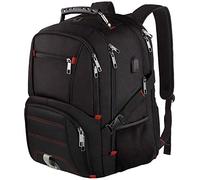 LTINVECK Sac à dos de voyage pour ordinateur portable, sac à dos extra large pour homme et femme avec port de charge USB, adapté à la TSA, sac à dos pour ordinateur portable de 17", sac à dos RFID