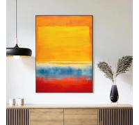 LTjiajuypd Affiche imprimée sur toile, célèbre tableau abstrait à dégradé coloré de Mark Rothko, décoration murale pour bureau ou maison (35 x 50 cm)