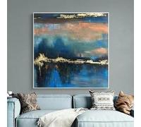 LTjiajuypd Affiche moderne abstraite de bâtiments, art minimaliste, paysage coloré, peinture sur toile, impression d'art mural, décoration de chambre (30x30cm)