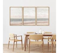 LTjiajuypd Affiche murale minimaliste abstraite sur toile représentant un paysage naturel de plage (40 x 60 cm - 3 pièces)