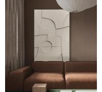 LTjiajuypd Affiche sur toile HD minimaliste nordique « S'il vous plaît, ne pas abstraire » géométrique à blocs de couleur, décoration pour la maison et le salon (70 x 110 cm, sans cadre)