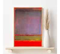 LTjiajuypd Affiche vintage de Mark Rothko, impression sur toile HD, idéale pour le salon, la chambre, le bar, le bureau ou la décoration intérieure classique (60 x 80 cm, sans cadre).