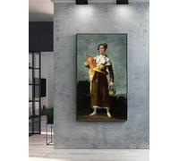 LTjiajuypd Affiche vintage sur toile représentant Francisco Goya, représentant un porteur d'eau. Reproduction d'une célèbre peinture, idéale pour décorer un bar (70 x 110 cm, sans cadre).