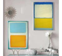 LTjiajuypd Affiches abstraites colorées à dégradés de Mark Rothko, reproductions sur toile, décoration murale pour salon ou maison (40 x 55 cm - 2 pièces)