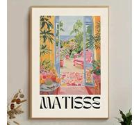 LTjiajuypd Affiches d'exposition Matisse, impressions sur toile, peinture, œuvre d'art rétro, décoration murale pour la maison, la chambre d'étudiant, la salle à manger (80x120cm/sans cadre)