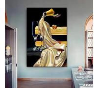 LTjiajuypd Affiches et impressions de Tamara De Lempicka, peinture sur toile abstraite représentant une femme, pour décoration de salon nordique (60 x 80 cm, sans cadre)