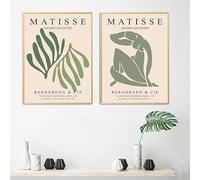 LTjiajuypd Affiches Henri Matisse Picasso, reproductions, marché aux fleurs, art mural abstrait sur toile, tableau nordique pour décoration intérieure (40 x 55 cm - 2 pièces)