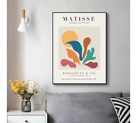 LTjiajuypd Collection d'œuvres d'art vintage du célèbre peintre Henri Matisse, affiches et impressions sur toile, peinture murale, décoration de salon (60 x 90 cm, sans cadre)