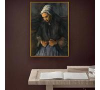 LTjiajuypd Décoration d'intérieur Impression sur toile Art mural Photos pour salon Affiche Impressions sur toile Peintures françaises Paul Cézanne 35x50 cm Sans cadre