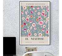 LTjiajuypd Henri Matisse, aquarelle de fleurs sur un marché, art mural minimaliste, impression sur toile, affiche pour la décoration du salon (40x60CM/sans cadre)