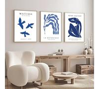 LTjiajuypd Impressions d'art, décoration, style nordique, Henri Matisse, affiche, décoration murale sur toile (30x45cm-3 pièces)