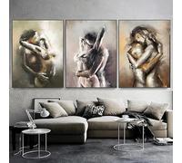 LTjiajuypd Impressions sur toile modernes représentant un corps nu et sexy, affiches et impressions, peintures abstraites, art mural pour décoration de salon (40 x 60 cm, lot de 3 pièces)