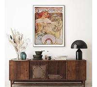 LTjiajuypd Impressions sur toile, peintures, rétro, classique, femme française, impressionniste, symbolisme de la liberté, affiches, art mural, photos, décoration d'intérieur (60 x 90 cm)