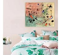 LTjiajuypd Joan Miro, L'Étoile du matin, peinture à l'huile abstraite sur toile, affiche, décoration murale, salon, 50 x 75 cm, sans cadre
