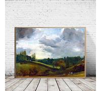 LTjiajuypd John Constable Paysage Œuvre La Charrette de Foin Moulin de Parham Affiche Impressions sur Toile Peinture Art Mural Photos pour Décoration de Chambre (20x30cm / Sans Cadre)