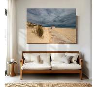 LTjiajuypd Paysage Olivier Mer Plage Fleur Roses Rouges Art Affiche Toile Peinture Murale Impressions Photo Salon Décoration Intérieure (20x30cm/Sans Cadre)