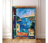 LTjiajuypd Peinture sur toile abstraite Henri Matisse, fenêtre ouverte, affiche imprimée pour salon, décoration d'intérieur, paysage, art mural (50 x 70 cm, sans cadre)