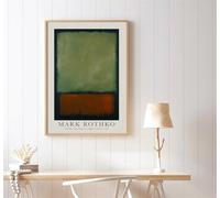 LTjiajuypd Peintures abstraites sur toile, reproductions de Mark Rothko, style graffiti minimaliste, affiches et impressions d'art mural pour salon (40 x 60 cm, sans cadre)