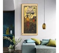 LTjiajuypd Portrait de l'artiste Paul Gauguin, toile imprimée, affiche, décoration murale, 60 x 120 cm, sans cadre