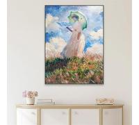 LTjiajuypd Reproduction d'une peinture à l'huile classique de Madame Monet et son fils, par Claude Monet. Affiche vintage sur toile, décoration murale pour chambre (70 x 100 cm, sans cadre).