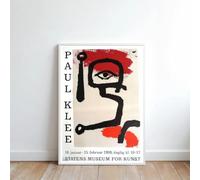 LTjiajuypd Reproduction sur toile d'une affiche d'exposition vintage de 1959 présentant les œuvres de Paul Klee - Décoration murale (30x50cm/sans cadre)
