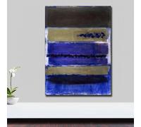 LTjiajuypd Reproduction sur toile d'une peinture à l'huile de Mark Rothko sans titre, décoration murale pour salon, bureau ou maison (35 x 50 cm)