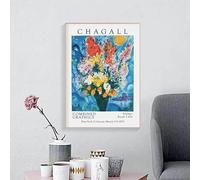 LTjiajuypd Reproduction sur toile d'une peinture de Marc Chagall, série d'affiches, impression sur toile pour la décoration murale du salon et de la chambre (60x90cm/sans cadre)