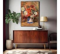 LTjiajuypd Reproduction sur toile d'une œuvre d'art impressionniste d'Auguste Renoir : Bouquet des Deux Sœurs (30 x 50 cm, sans cadre)