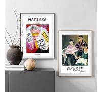 LTjiajuypd Tableau abstrait sur toile de Matisse, vase de fleurs vintage, affiches et impressions de femme, style nordique, décoration murale pour chambre (60x90cm-2pcs)