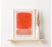 LTjiajuypd Tableau abstrait sur toile, impression Mark Rothko, graffiti, minimalisme, affiches et impressions d'art mural pour salon (60x85cm)