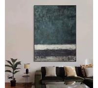 LTjiajuypd Tableau abstrait vert sur toile (30 x 50 cm, sans cadre) - Décoration murale pour la maison