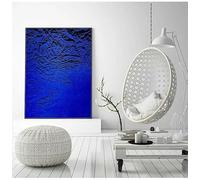 LTjiajuypd Tableau abstrait Yves Klein Cercle Bleu Impression sur Toile, Affiche Moderne, Décoration Murale (70x100CM/Sans Cadre)