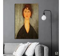 LTjiajuypd Tableau moderne d'Amedeo Modigliani sur toile, affiche, art mural, décoration intérieure pour salon, chambre, bureau (50x70cm/sans cadre)