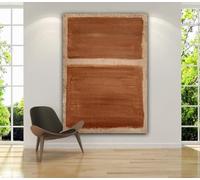 LTjiajuypd Tableau sur toile, affiche murale, art abstrait beige et minimaliste pour salon, bureau ou maison (40 x 60 cm, sans cadre)