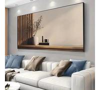 LTjiajuypd Tableau sur toile représentant un vase moderne avec des fleurs séchées, idéal pour le salon, la chambre et la décoration (30 x 60 cm)