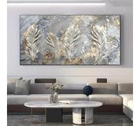 LTjiajuypd Toile imprimée moderne à motifs abstraits de plumes, idéale pour le salon, la chambre, le bureau et la décoration intérieure (80 x 160 cm).