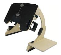 LTLCBB Table de Lit Pliable Table Portable pour Ordinateur Angle Ajustable en 5 Positions, Fait Bois, Idéal pour Lecture, Travail, Petit Déjeuner,Noir