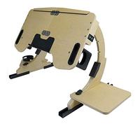 LTLCBB Table de Lit Pliable Table Portable pour Ordinateur Angle Ajustable en 5 Positions, Fait Bois, Idéal pour Lecture, Travail, Petit Déjeuner,Jaune