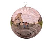 LTMG Boule à Facettes Disco Rose Gold 20cm avec crochet de suspension - Décoration Scintillante de Grande Taille pour Fêtes et Événements