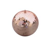 LTMG Boule Miroir à Facettes Disco Rose Gold 25cm avec crochet de suspension - Décoration Scintillante de Grande Taille pour Fêtes et Événements
