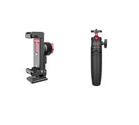 LTMSAQRS Compatible avec Le Support de téléphone métallique Ulanzi ST-27 doté d'une Griffe Porte-Accessoires, Fixation Arca Swiss et d'un Rotatif à 360° for Les Vlogs TikTok(ST-27 with MT-08)