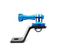 LTMSAQRS Support en Aluminium CNC Compatible avec GoPro Hero 13 et DJI OSMO Action 5 for rétroviseurs de Moto(Black Color)