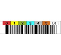 LTO 6 Label horizontal Numéro circulaire 000001-000099 Plage de numéros : 000900-000999