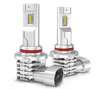 LTONXEN 9005/HB3 Ampoule LED, 6500K Blanc Voiture DRL/Brouillard Lampe | 12V-24V Prêt à l'emploi Kit de Remplacement. (2 Pcs)