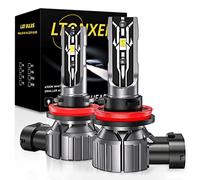 LTONXEN Ampoules H11 LED, 6000K Blanc Phares pour DC 12V Voiture H11/H8/H9 360° Faisceau Réglable Lampes Remplace Kit, 2 Pièces