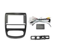 LTQSIV Panneau Tableau Bord Cadre D'autoradio Multimédia Panneau De Tableau De Bord 9 Pouces pour Renault pour Duster 2011 2012 2013 2014(Frame Cable RHD-A)