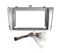 LTQSIV Panneau Tableau Bord Kit Adaptateur De Panneau pour Autoradio Multimédia Android 2DIN pour Toyota pour Avensis T25 T27 2003-2008 2009-2015 avec Câble Intégré