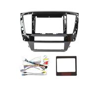 LTQSIV Panneau Tableau Bord Kit D'adaptation Panneau Montage 10 Pouces pour Mitsubishi pour Pajero Sport 2016 2017-2021 Autoradio Android Tableau Bord Façade Voiture(FrameB XP Cable)