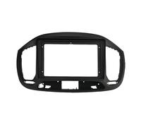 LTQSIV Panneau Tableau Bord Kit D'installation Autoradio 2 DIN 9 Pouces avec Lecteur DVD GPS MP5 Façade Plastique Cadre pour Tableau Bord pour Fiat pour UNO 2015-2020(Black Frame)