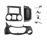 LTQSIV Panneau Tableau Bord Kit D'installation Tableau Bord 10,1 Pouces pour Jeep pour Wrangler 2011-2014 Façade D'autoradio Cadre Adaptateur Lecteur Android Cache Panneau Stéréo(2015-17 LHD)
